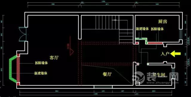 大户型拆改施工 207平欧式风格装修设计